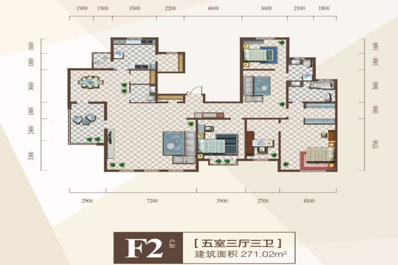 包頭裝修方案包頭濱河風(fēng)景271.02㎡