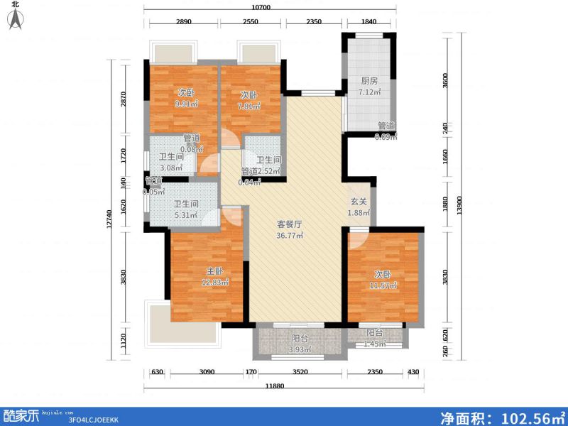 包頭裝修方案包頭保利拉菲148㎡