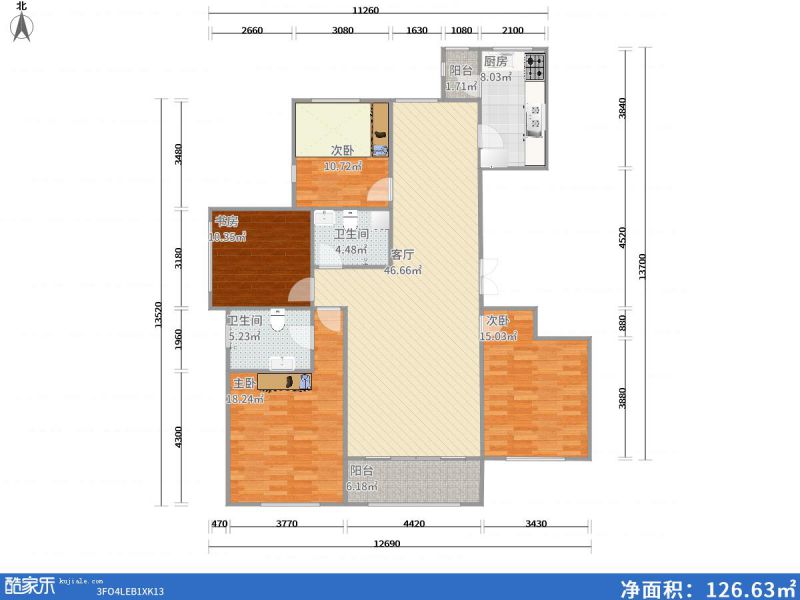 包頭裝修方案包頭中建·御瀾世家167㎡