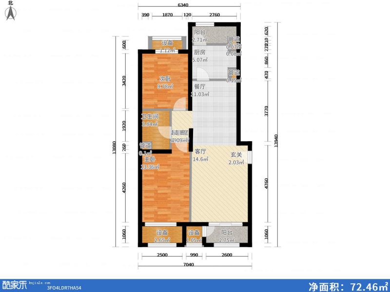 包頭裝修方案包頭東亞香堤麗舍106㎡