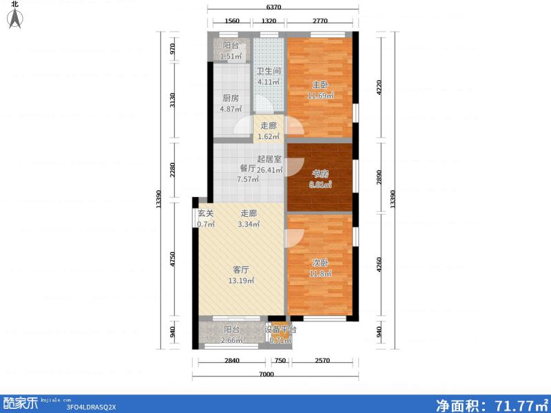 包頭裝修方案包頭東亞香堤麗舍104㎡