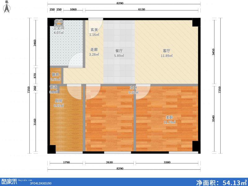 包頭裝修方案包頭燕趙錦河灣84㎡