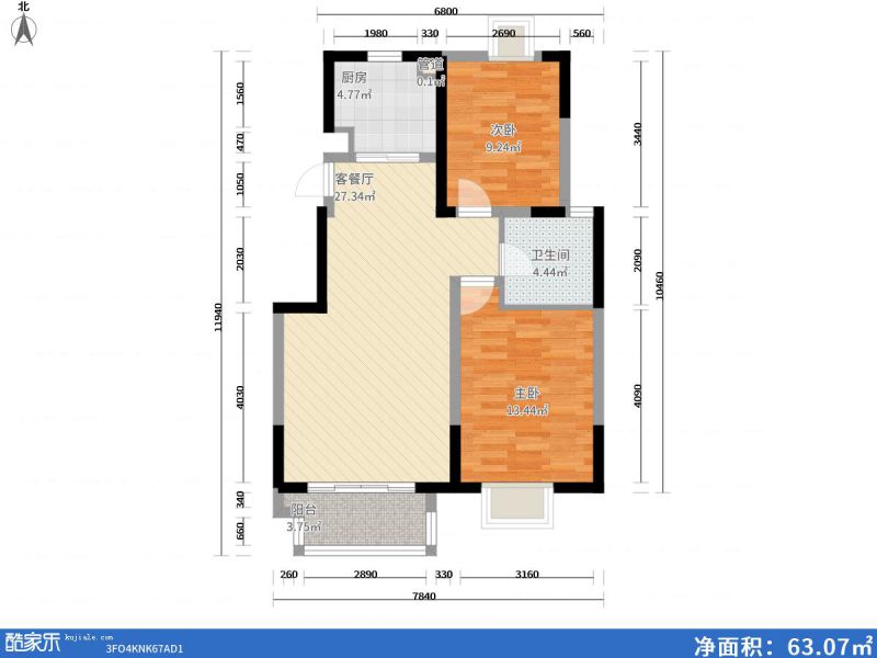 包頭裝修方案包頭江南文樞苑95㎡