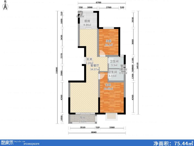 包頭裝修方案包頭保成上元名府108㎡